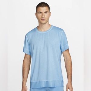 Men's Nike Yoga Dri-FIT Top in Blue, Size: Small